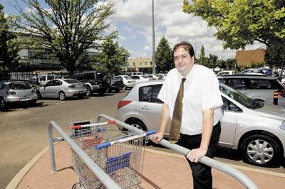 SHOPPING PLAN:  Orange City Council general manager Garry Styles at the Ophir Car Park.