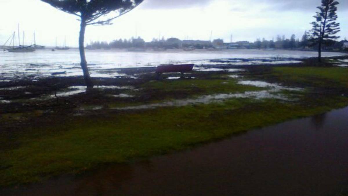 Residents capture flooding in and around their own homes in Port Macquarie, on the NSW North Coast. Photo: DAVID WALL
