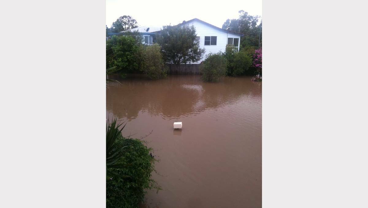 Residents capture flooding in and around their own homes in Port Macquarie, on the NSW North Coast. Photo: MAT FISHER