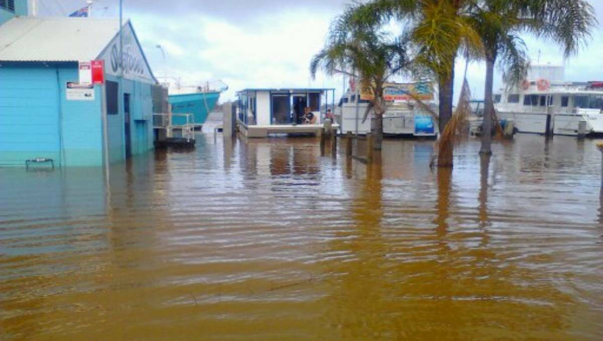 Residents capture flooding in and around their own homes in Port Macquarie, on the NSW North Coast. Photo: DAVID WALL
