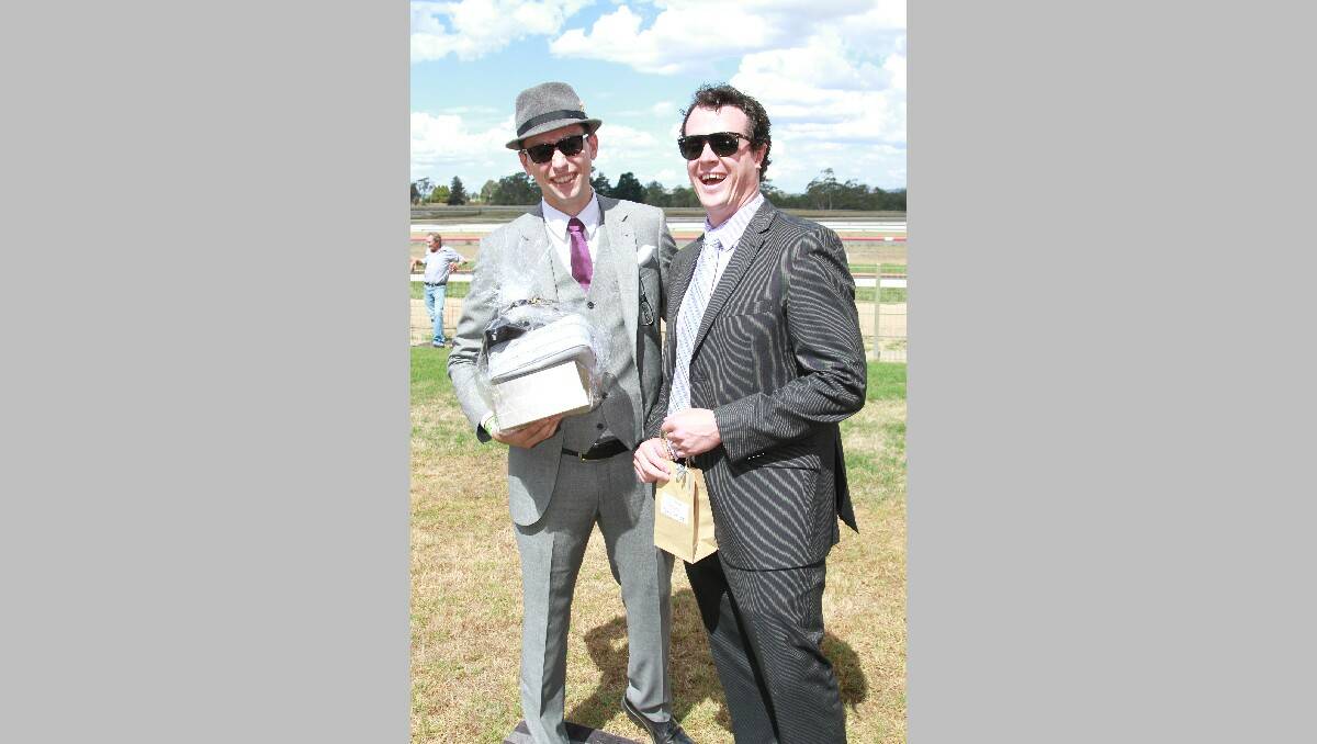 Male fashions on the field winner Luke Cansdale and Dan Cook.