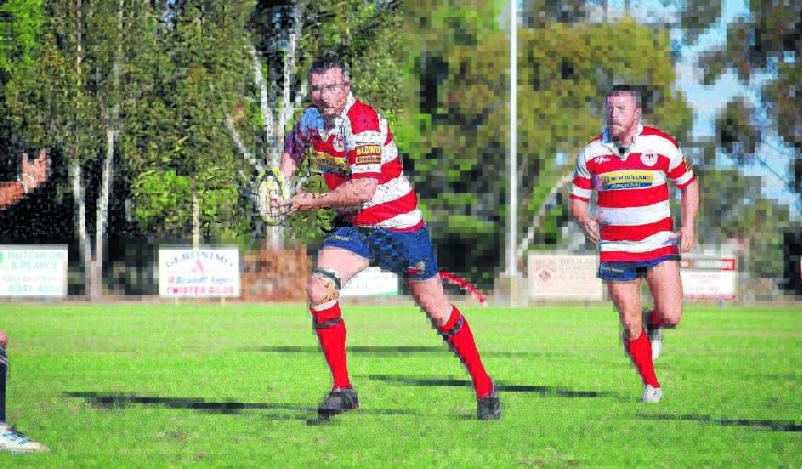 LUCK OF THE IRISH: Martin Gately loves to run the ball for Cowra.