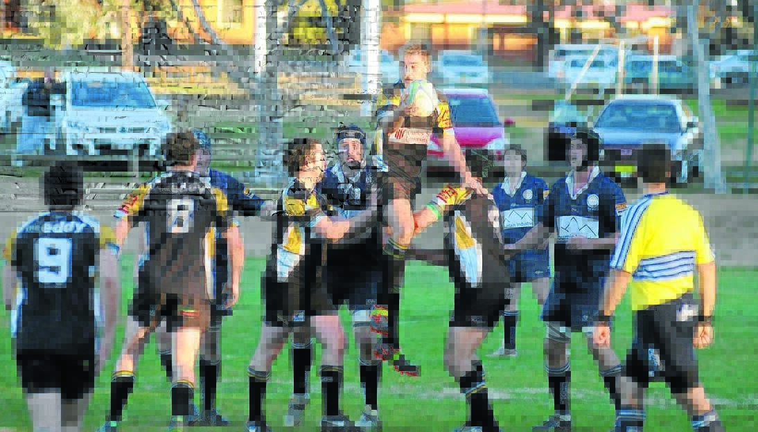 HIGH LFYER: CSU Bathurst's Toby Key knows how to win a line-out.