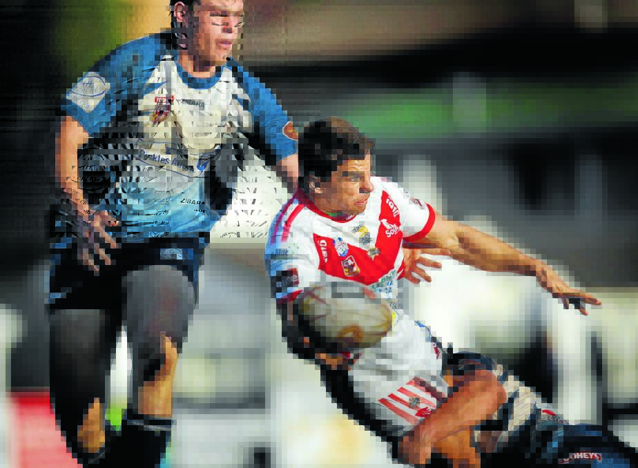 SPEED TO BURN: Orange CYMS recruit Dan Stuart, pictured playing for South Newcastle last season, will add even more class and experience to the green and golds in 2014. 