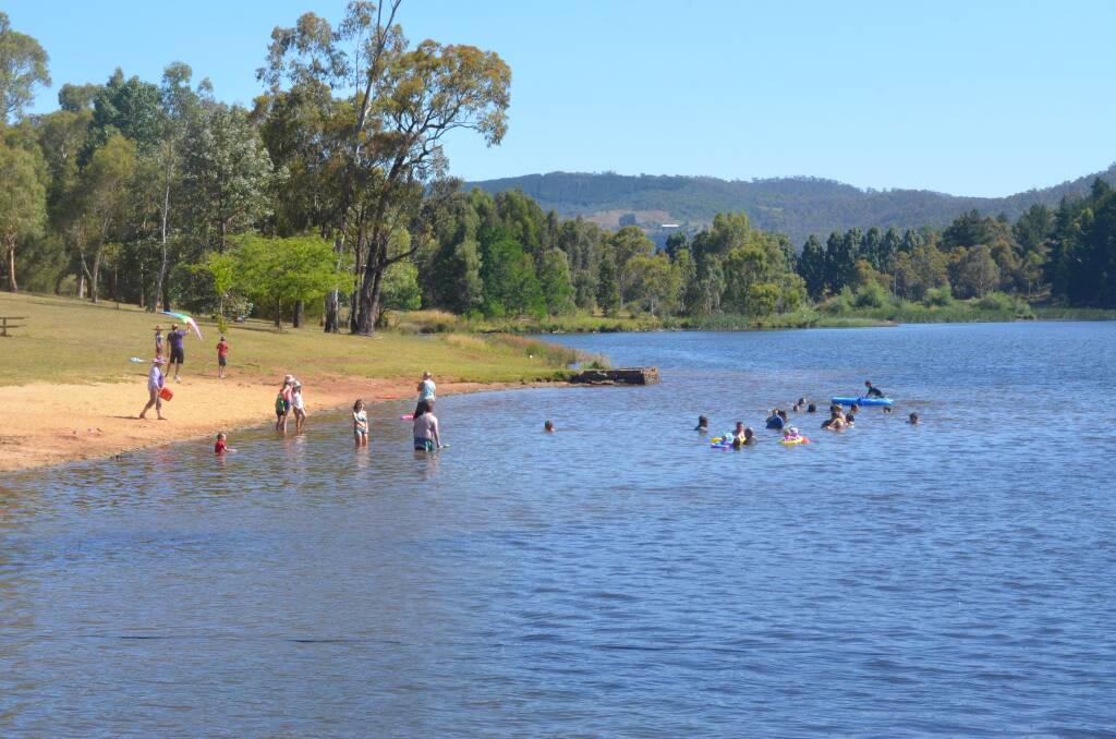 POPULAR PLACE: The development of eco-cabins, a tourist park and a camping area area could go some way to boost visitor numbers to Lake Canobolas and make the area even more popular with families. Photo: LUKE SCHUYLER.
