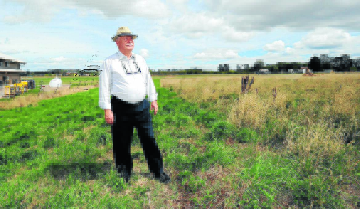 KEEPING LAND CLOSE: Finance policy committee chair Cr Chris Gryllis believes council is doing the right thing by retaining the gateway land.                    Photo: STEVE GOSCH  0222sgland1