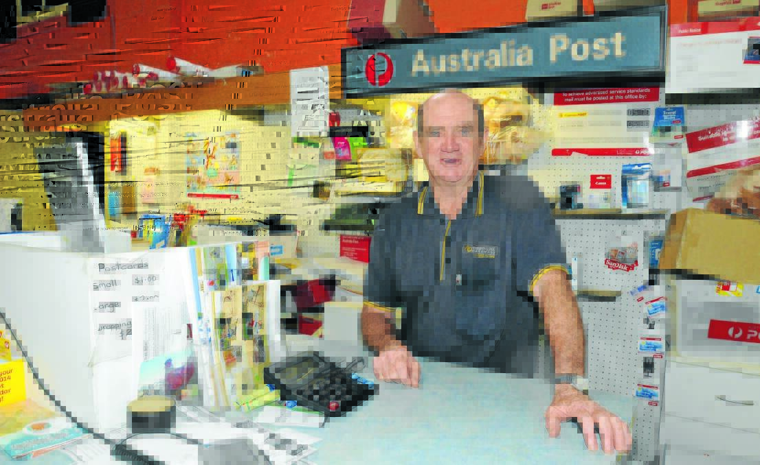 MOVING EXPERIENCE: Cumnock General Store’s Graham Smith said the hairs on his legs stood up when the tremor hit the village yesterday. Right: The seismic recording of the earthquake.					    Photo: LUKE SCHUYLER 0124lscumnock1