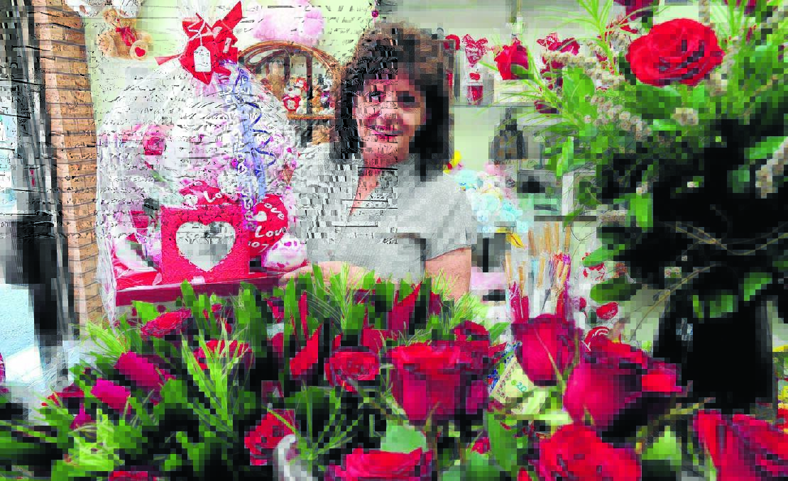WITH LOVE: Classic Country Rose owner Sheryl Lewis says this Valentine’s Day will be one of her busiest. Photo: JUDE KEOGH
