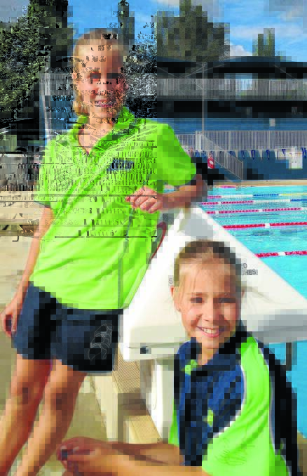 MAKING WAVES: JETS stars Emily (standing) and Caitlyn Nobbs performed well at the NSW Country Regionals held on the south coast earlier this month.                                   Photo: CONTRIBUTED