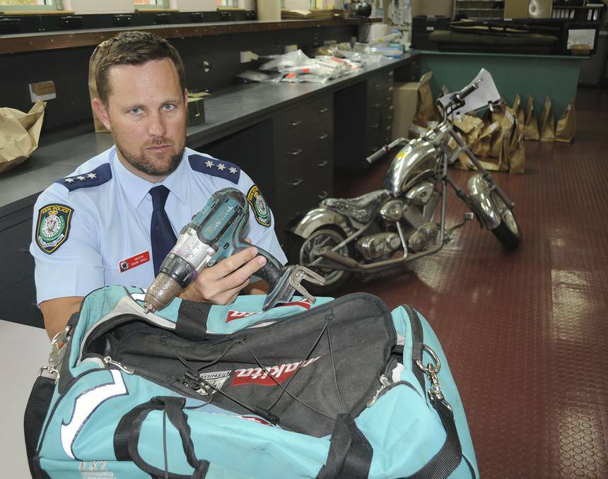 BATHURST: Police are trying to reunite a stash of stolen goods with their rightful owners. Chifley local area command Inspector Mark Wall with some of the items seized during a police operation in West Bathurst last week.