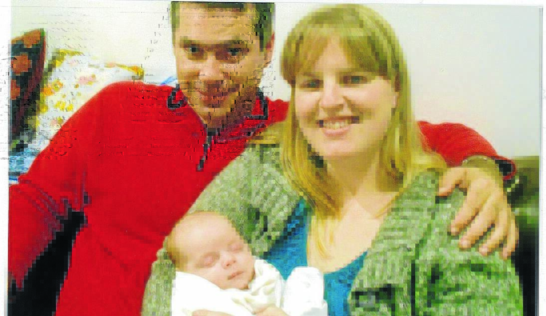 Liam Ronald George, pictured with parents Sharon Nicka and George J George, was born on May 10.