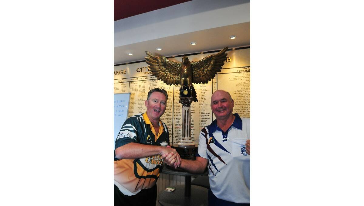EGG-CITED: 2013 Golden Eagle winners Glen Raymond and Phil Westcott.