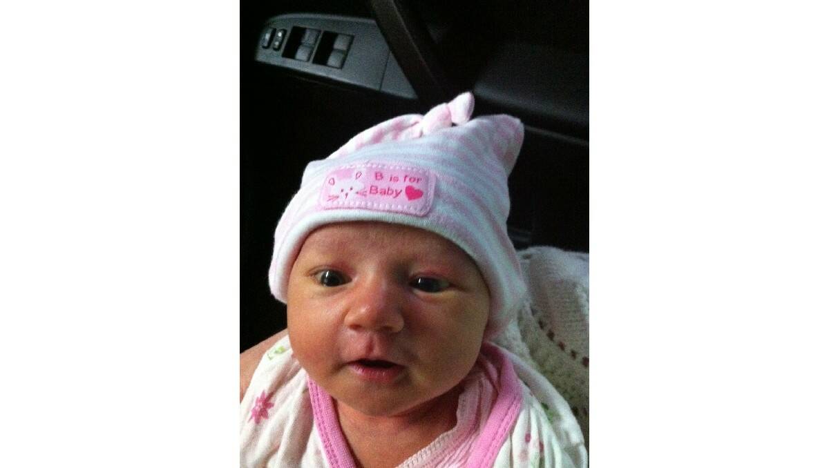 Maddi Jaye Meldrum, daughter of Lee and Biance Meldrum, was born on October 9.
