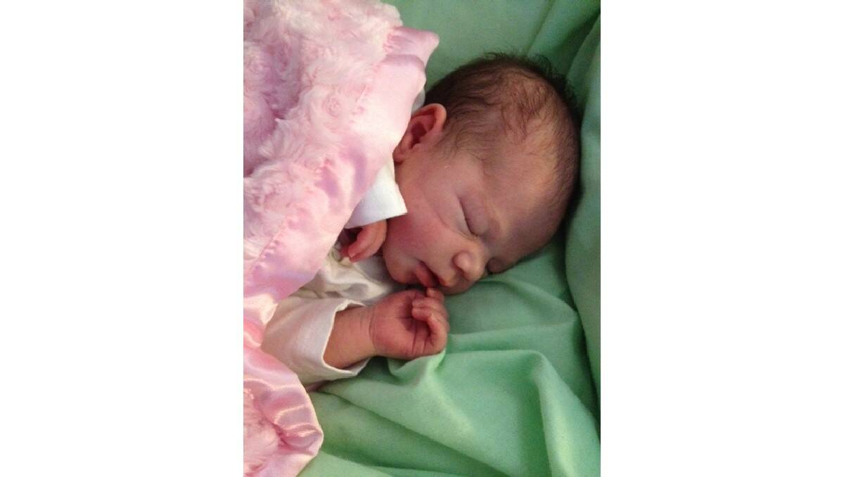 Hope Robey, daughter of Fiona Fabar and Mark Robey, was born on July 23.