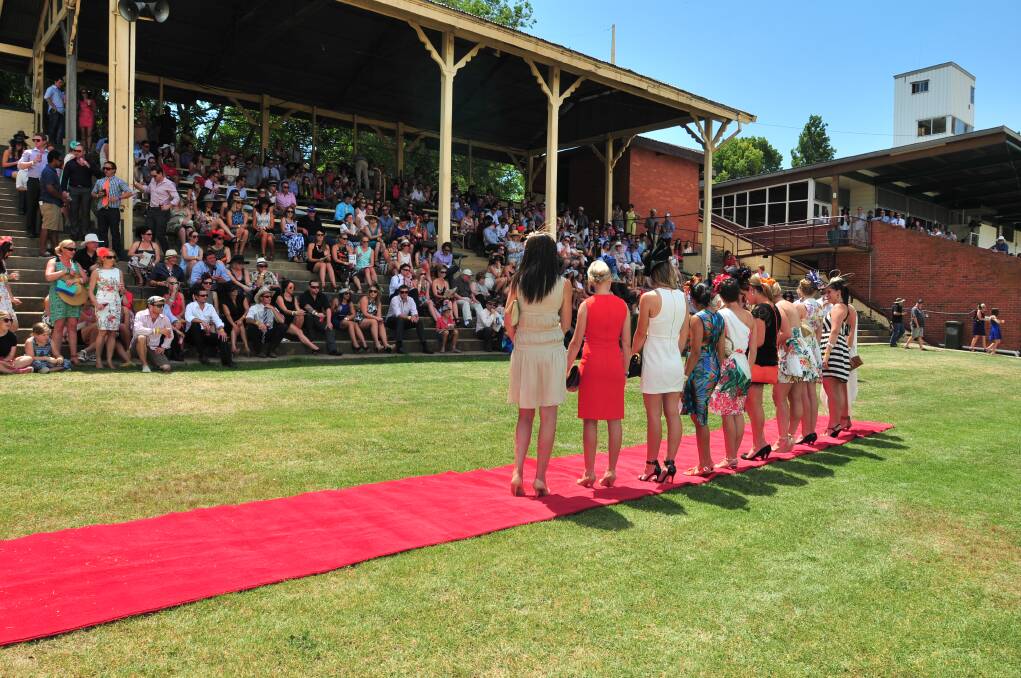 FASHION STAKES: The 'Fashions on the Field' was hotly contested at Saturday's Orange Picnic Races. Photo: JUDE KEOGH
