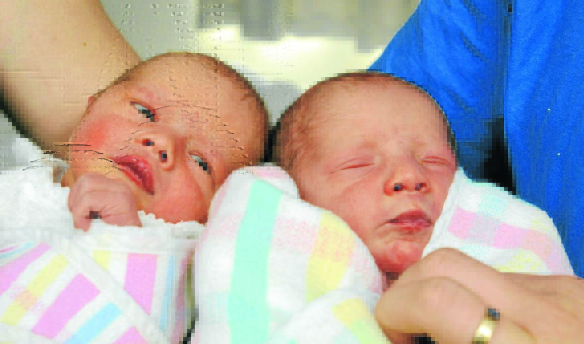 Phillipa Rose Rehling (left) and Kurt Frederick Rehling, twins of Elizabeth and Kristian Rehling, were born on October 6.
