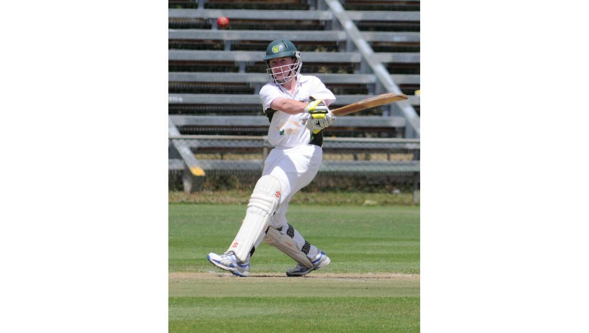 CRICKET: CYMS' Ed Wright against Cavaliers in ODCA first grade on Saturday. Photo: STEVE GOSCH