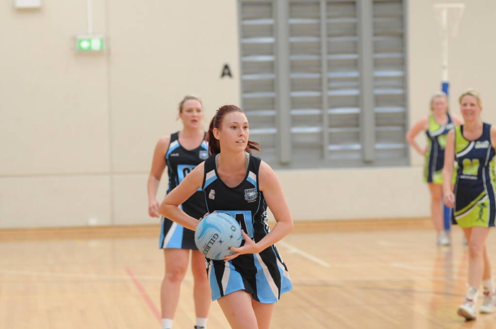 PASS IT: Hawks star Danielle Turner in action during the ONA division one season.