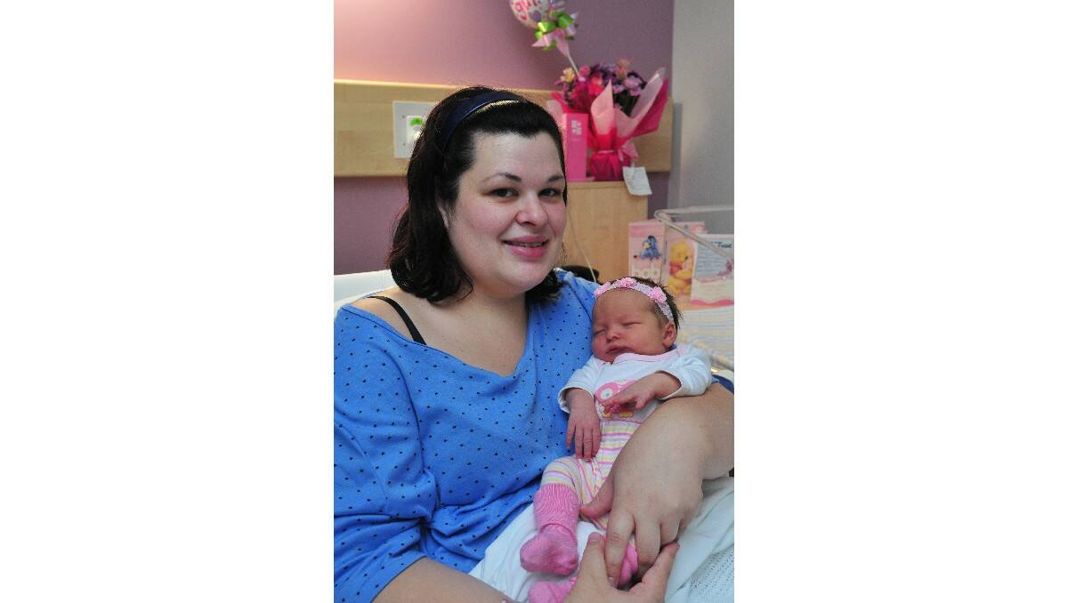 Kaitlyn Ellen Ruth, pictured with mother Amanda Eassie, was born on February 15. Kaitlyn's father is Daniel Eassie.