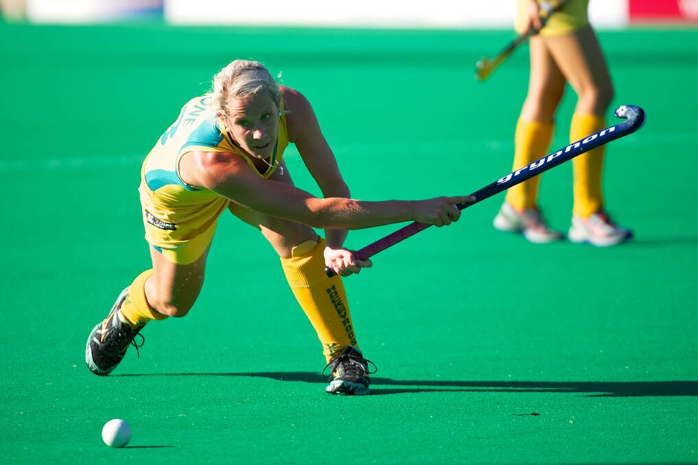 HOCKEYROO: Edwina Bone earned a call-up to the national team and immediately made her mark in national colours. Photo: GETTY IMAGES