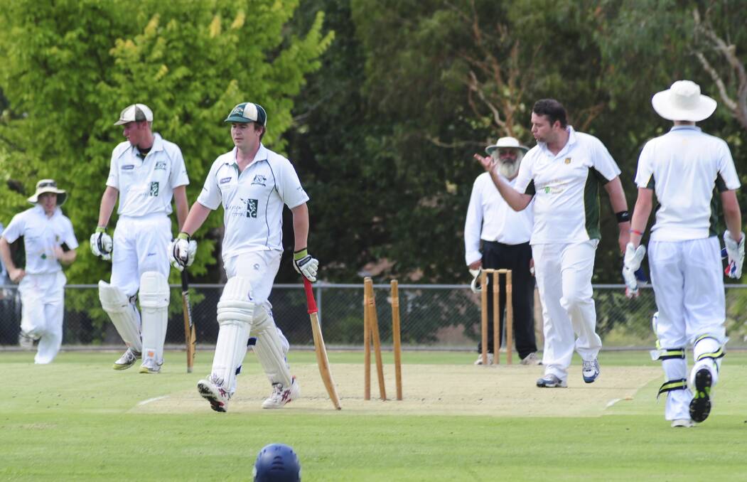 LOOK AT ME GO: CYMS strike bowler Chris Novak shows everyone how well he counts to five.