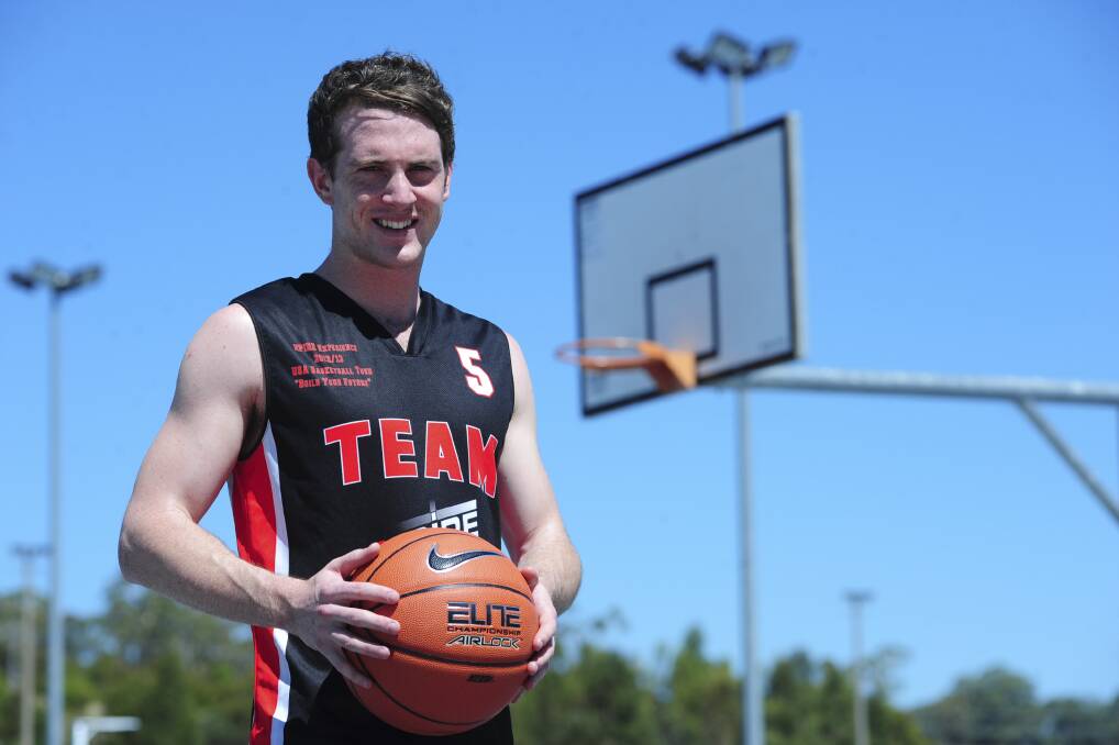 HE'S BACK: Adam Slattery returned from a basketball trip to the USA, learning from NBA legends.