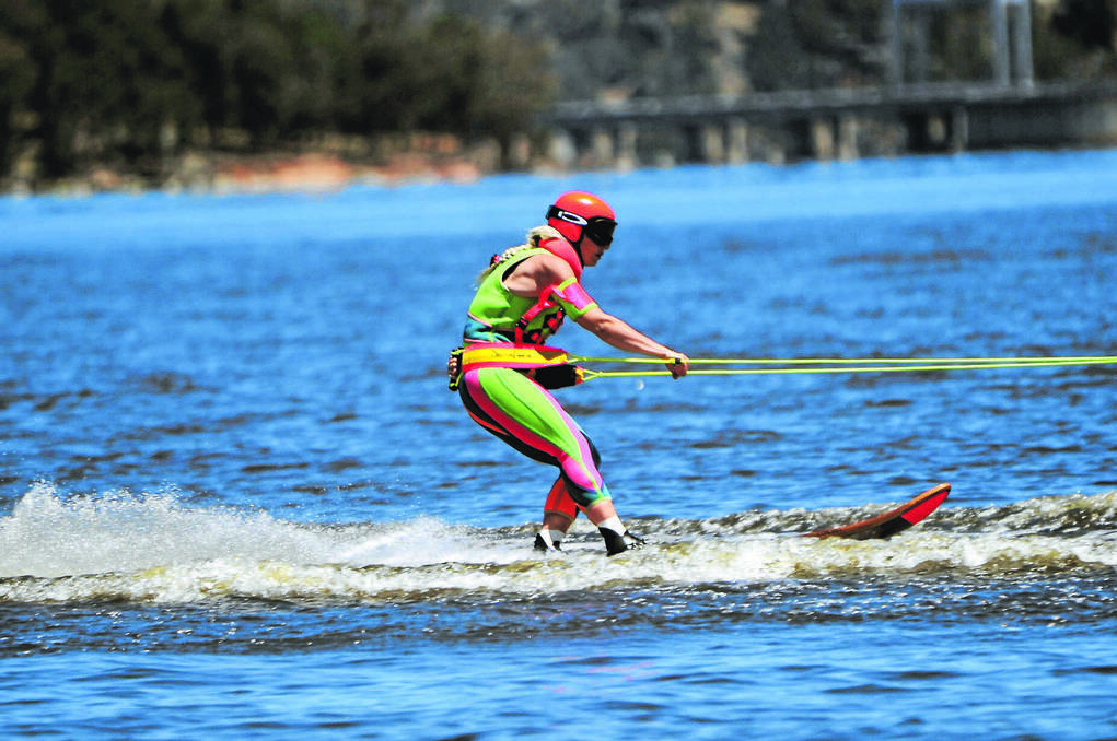 COWRA: Melissa Knights in action during the Australian Speed and Marathon Titles on Lake Jindabyne.