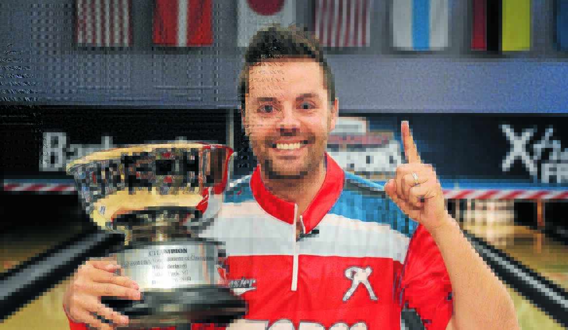 MAJOR VICTORY: Orange’s Jason Belmonte can’t wipe the smile off his face after winning the Barbasol Professional Bowlers Association Tournament of Champions.