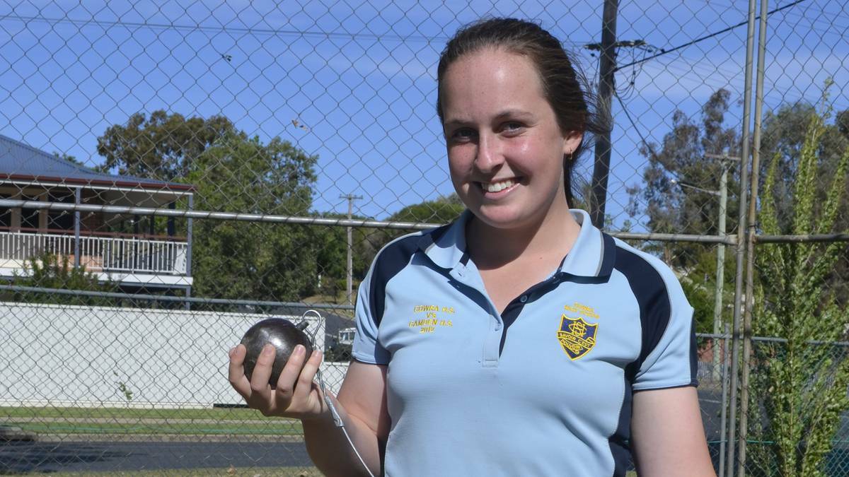 COWRA: Tayla Garratt will board a flight to Townsville today, bound for the Australian All Schools Athletics Championships. The Cowra High School hammer thrower qualified for the event following her silver medal at the state equivalent and is looking forward to mixing it with the nation's best.