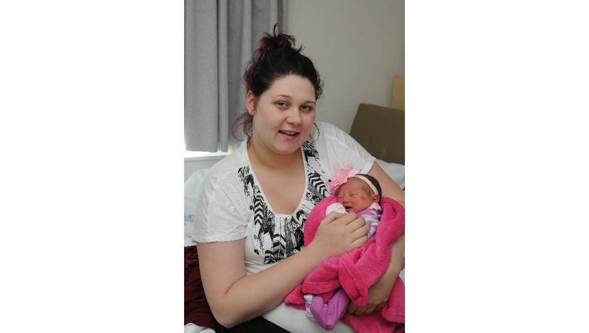 Macy Mae Maric, pictured with her mother Deanna Maric, was born on November 11. Macy's father is Leroy Wilton.