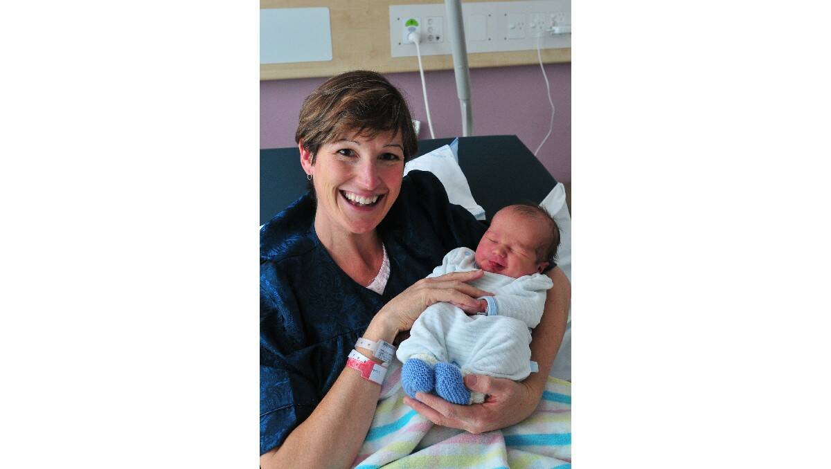 James Timothy Charles Nalder, pictured with his mother Amy Nalder, was born on May 4. James' father is Tim Nalder.