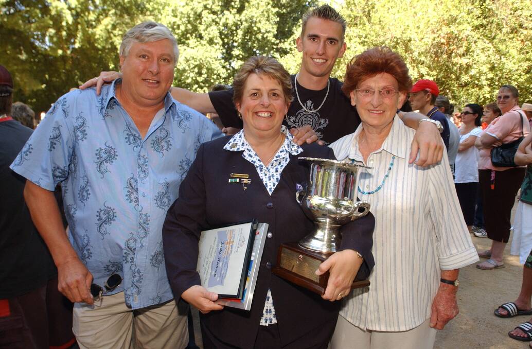 2007: Orange Citizen of the Year - Judy Hansen, pictured with husband Chris, son Josh Connolly and mother Bev Vandenbergh.