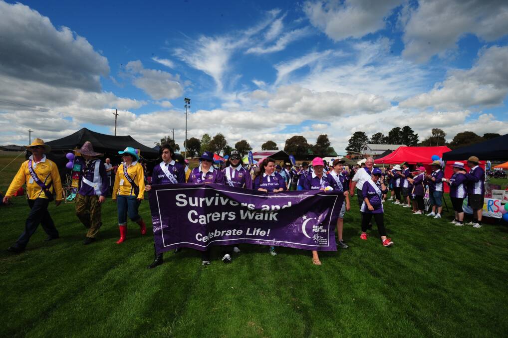 FOR A CAUSE: The Survivers' Walk at Relay For Life. Photo: STEVE GOSCH