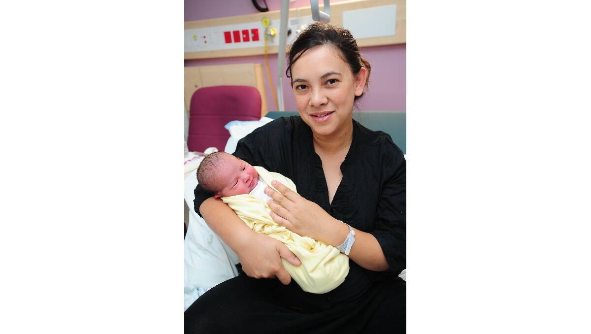 Trinity Wharton, pictured with mother Rossal Cashen, was born on February 26. Her father is Anthony Wharton.