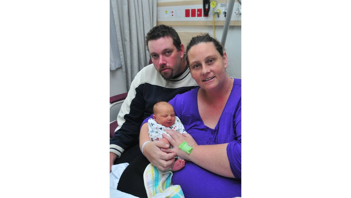 Skyla Costello-Guilfoyle, with her parents Paul Guilfoyle and Paula Costello, was born on May 21.