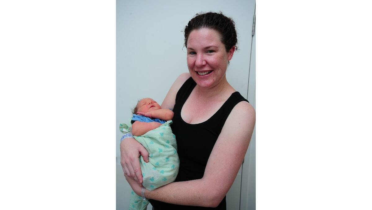 Charlie Anderson, pictured with mum Shelly Anderson, was born on January 4. Charlie is the son of Tim Anderson.