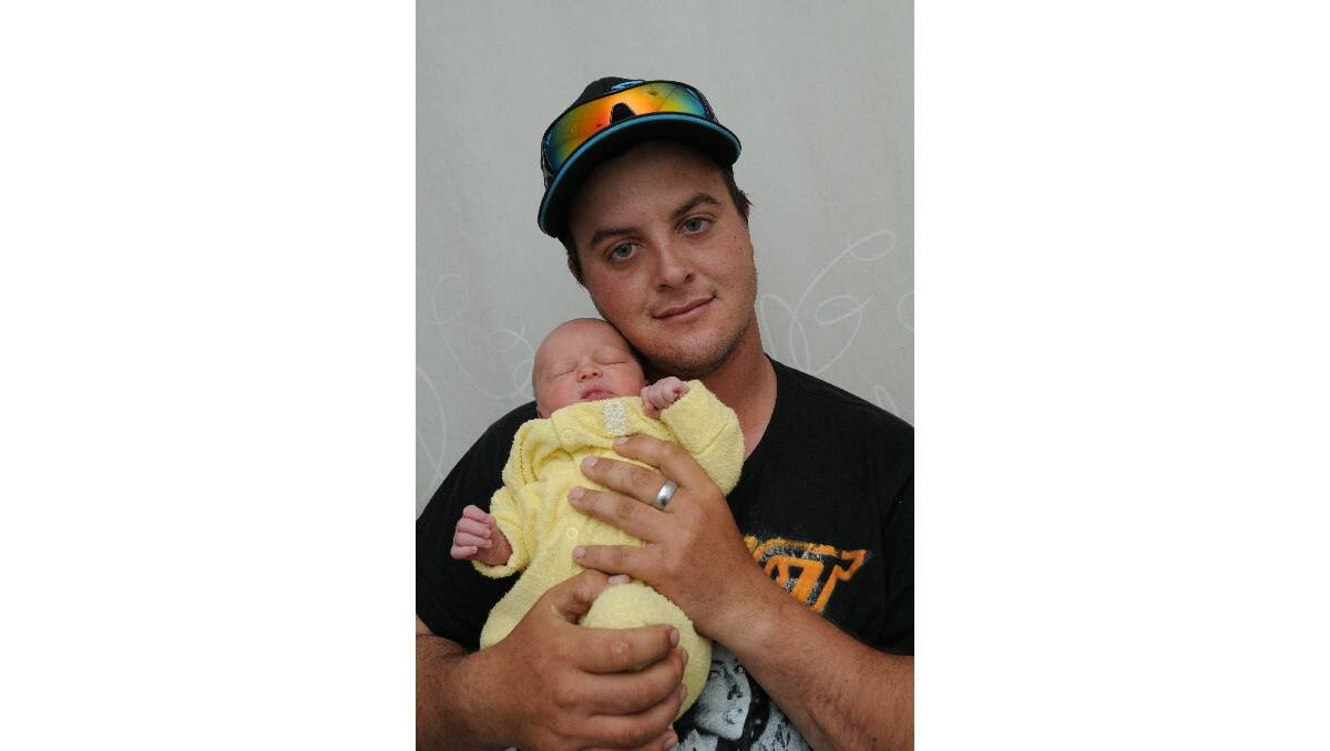 Arliyah Elizabeth Richardson, pictured with her father Matthew Richardson, was born on October 29. Arliyah's mother is Stacey Burrell.