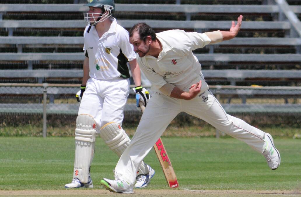 CRICKET: Cavaliers' Stu Middleton against CYMS in ODCA first grade on Saturday. photo: STEVE GOSCH