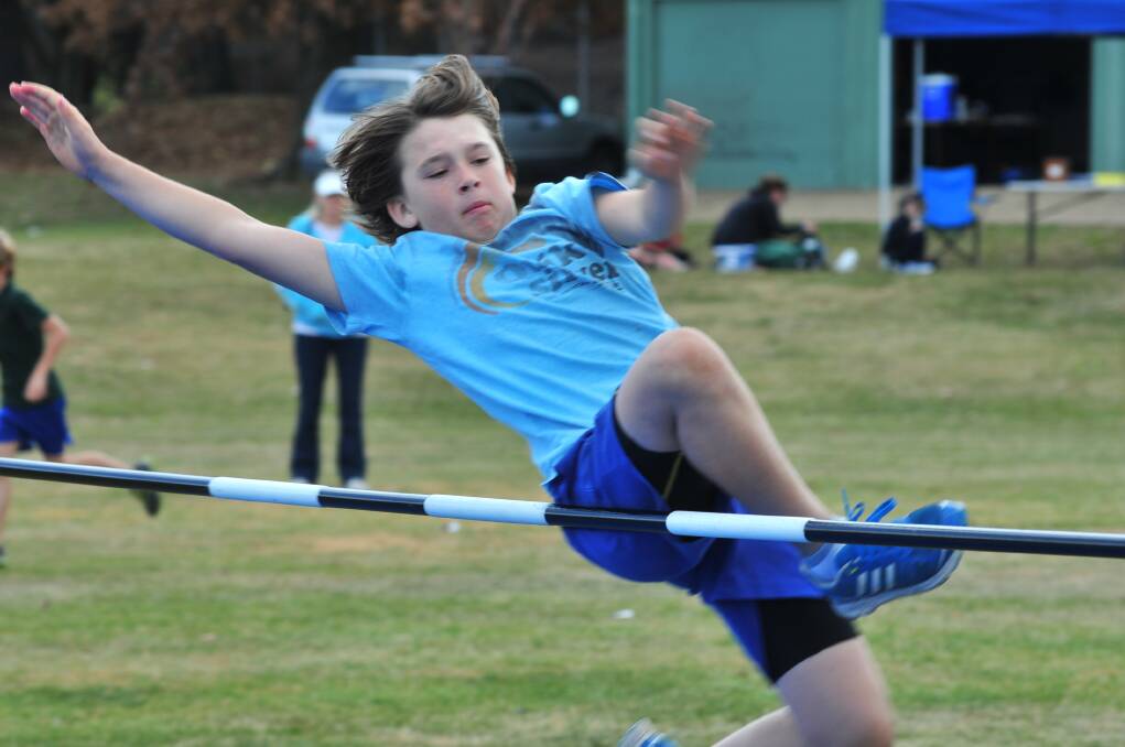 JUMP: Orange Public School's Rowan Edwards tackles the high jump.