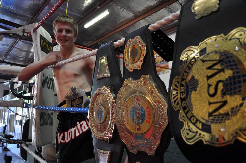 PRIZE FIGHTER: Charlie Bubb adds another title to his trophy cabinet. 