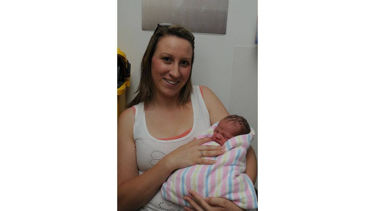 Aria Grace File, pictured with her aunty Lisa Rangot, was born on December 19. Aria's parents are Rachel Stedman and Trent File.
