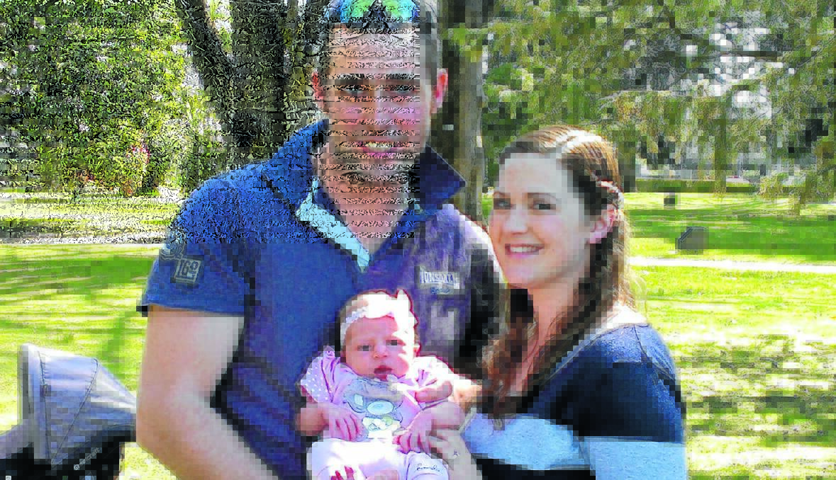 Isabelle Smith, pictured with her parents Carly Bird and Trevor Smith, was born on August 24.