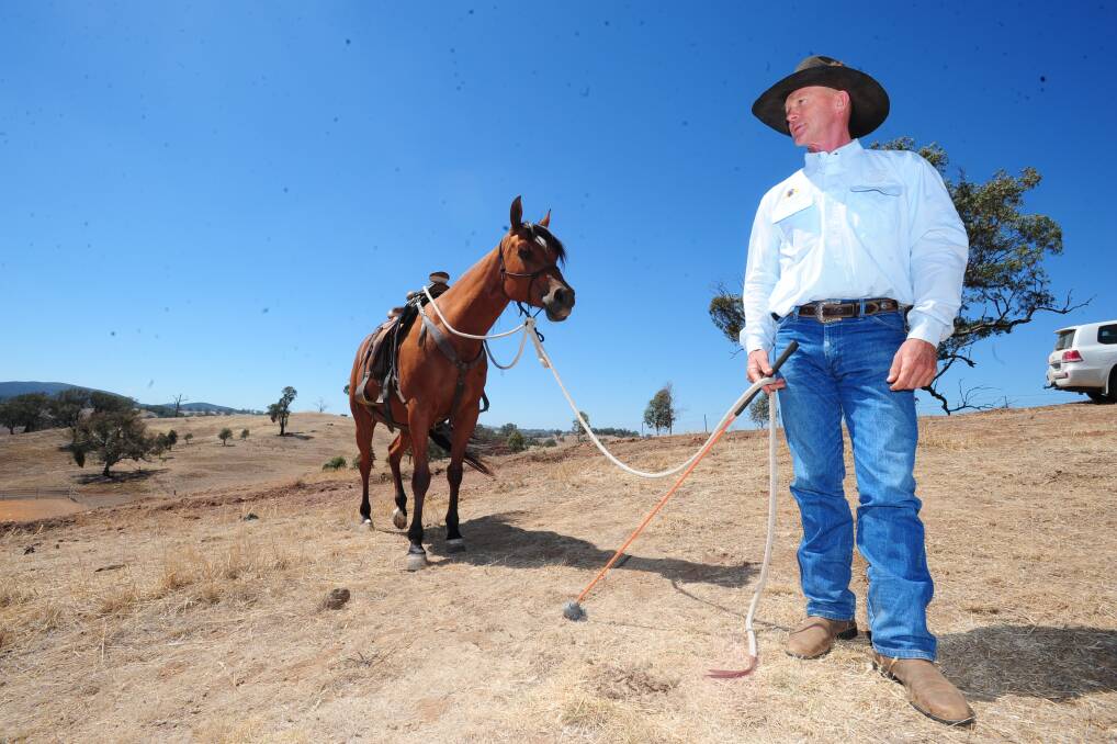 WHISPERER: Tony Kander with his ten-year-old horse Diamond. Photo: STEVE GOSCH