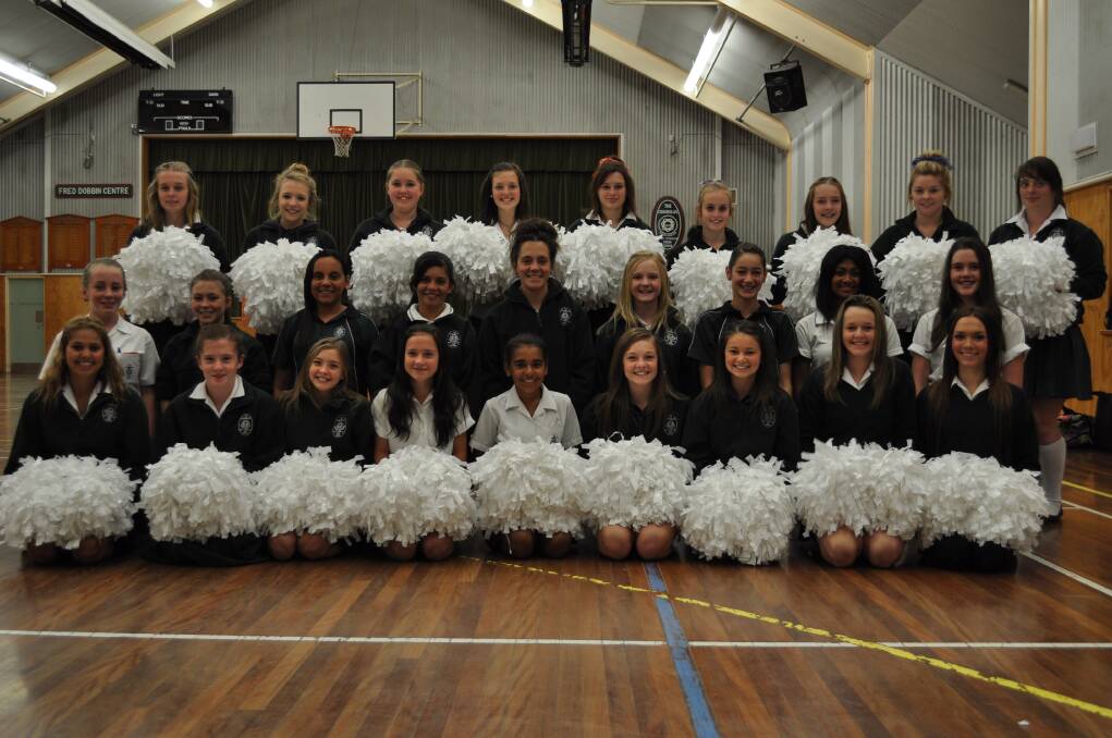 POMPOM: the Canobolas Rural Technology High School cheer squad that performed at the SCG.