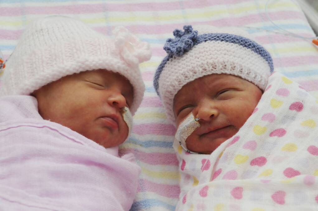 Ada Rose Iffland and Mya Anne Iffland, twin daughters of Rebecca and Todd Iffland, were born on November 12.