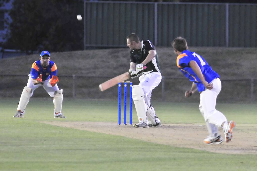 CRICKET: Orange City's Shaun Grenfell against Metro-Wanderers in ODCA Royal Hotel Cup on Friday night. Photo: JUDE KEOGH