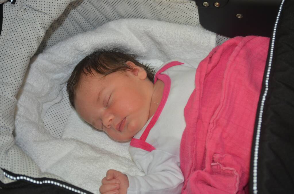 Amelia Biggers-George, daughter of Rachel Biggers and Ben George, was born on October 8.
