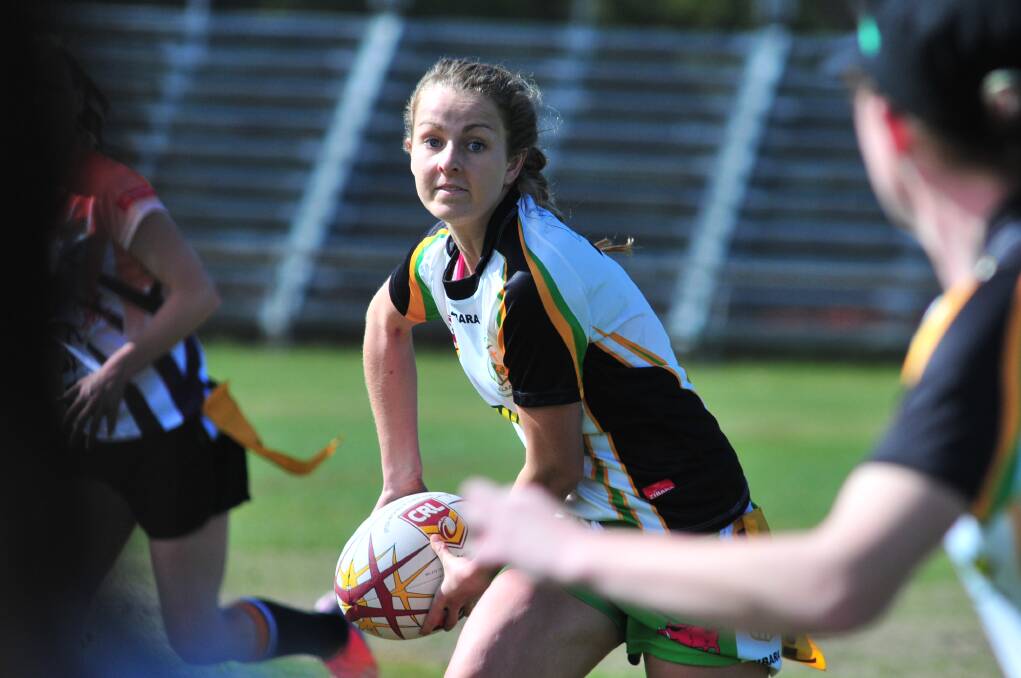 HERE YOU GO: CYMS Tori Moore looks to offload against Lithgow.