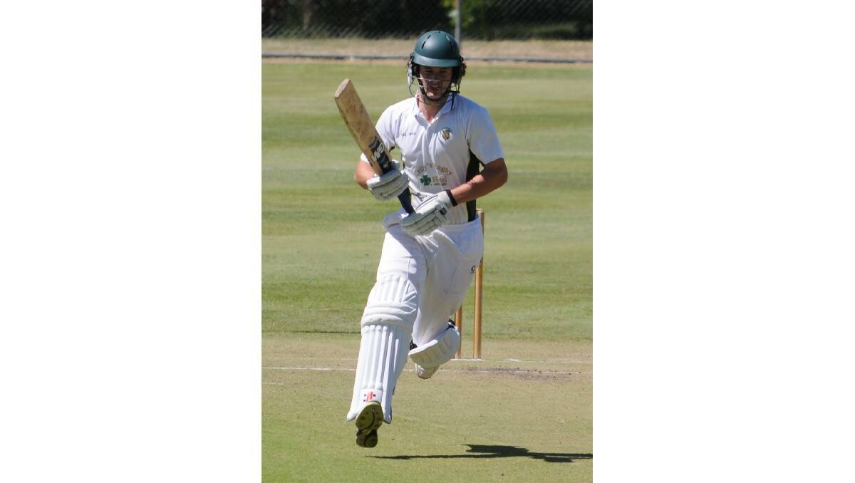 CRICKET: CYMS' Todd Murphy against Waratahs in ODCA first grade at Riawena Oval. Photo: STEVE GOSCH