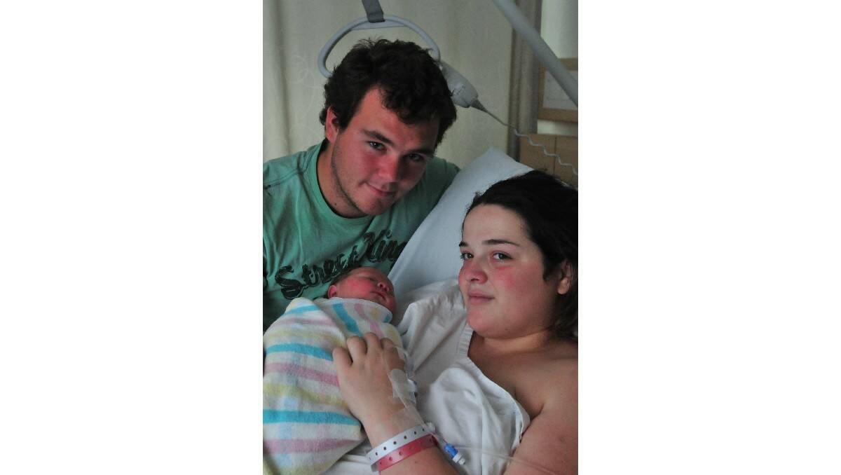 Lucas Dukes, pictured with his parents Kenneth Dukes and Leah Ingham, was born on July 3.